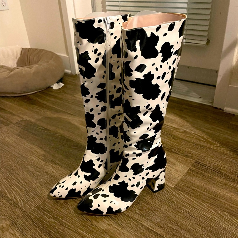Brand New Cow Heeled Boots